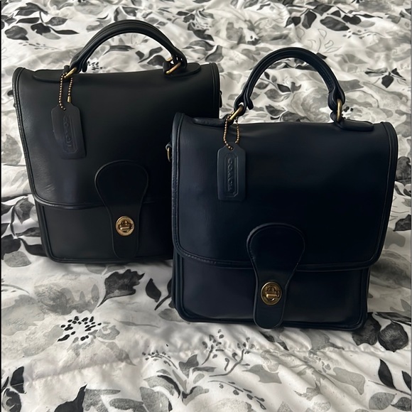 Coach Handbags - Bundle-Coach Station bags Navy & Black